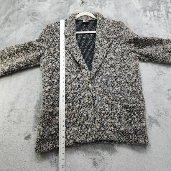 Vintage 80s Koret Career Blazer Womens L Boucle Fuzzy Nubby Knit Mohair Blend - Picture 7 of 8